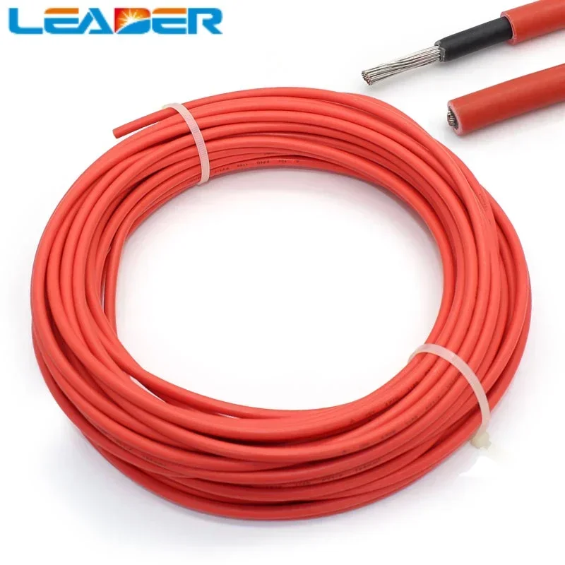 

LEADER 100m/roll TUV Standard UV Resistant 1.5mm Sq (16 AWG) Photovoltaic Cable/ TUV Cable for PV Panels Connection/ PV Cable