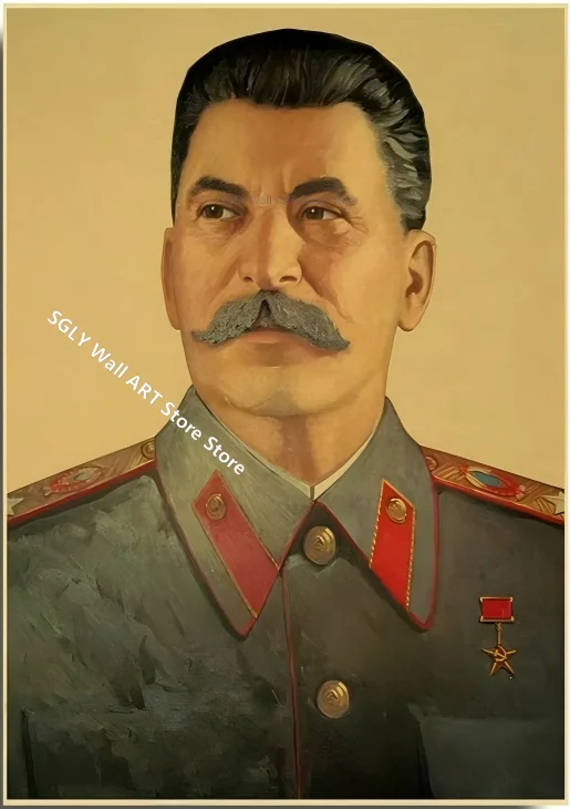 Vintage Soviet Propaganda Style Canvas Painting Stalin Era Political Poster Print Wall Art Decor For Living Room Bedroom Home