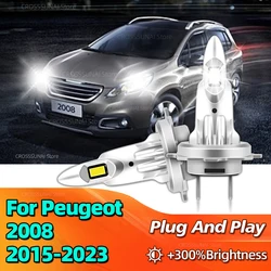 180W LED Headlight Bulbs CANBUS Lights Mini Lamp CSP Wireless For Peugeot 2008 2015 2016 2017 2018 2019 2020 2021 2022 2023