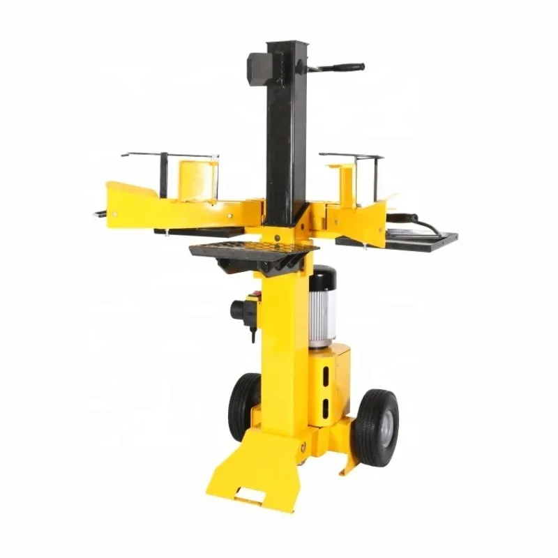 Hydraulic Drive Electric Motor Vertical Log Splitter Wood Processor Machine