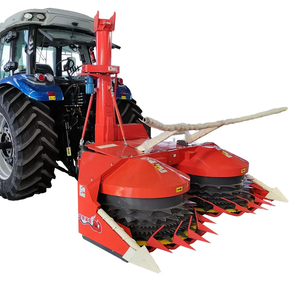 2.8m Tractor-Mounted Corn Silage Harvester Machine PTO 3-Point Hitch Connection for Wheat and Grass Silage Harvesting cutter