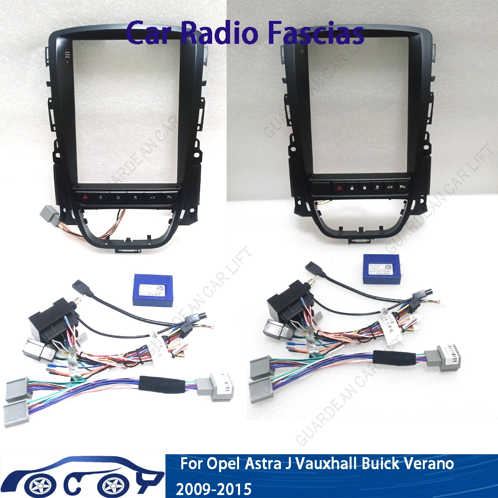9.7 Inch Car Radio Fascias For Opel Astra J 2 Buick Excelle Verano 2009-2014 Android Stereo Frame Panel With Cable Canbus Decodi