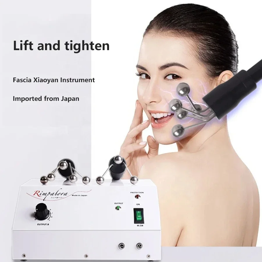 Portable 2 in 1 Facial  Eyes Face BIO Microcurrent Magic Ball Face Roller  Beauty Machine  for Skin Tightening Face Lifting fast