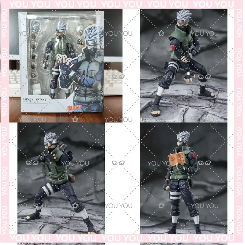 Figura de Acción Coleccionable SHFiguart Naruto Shippuden Hatake Kakashi 2.0 Versión Nacional Sharingan, Modelo Decorativo