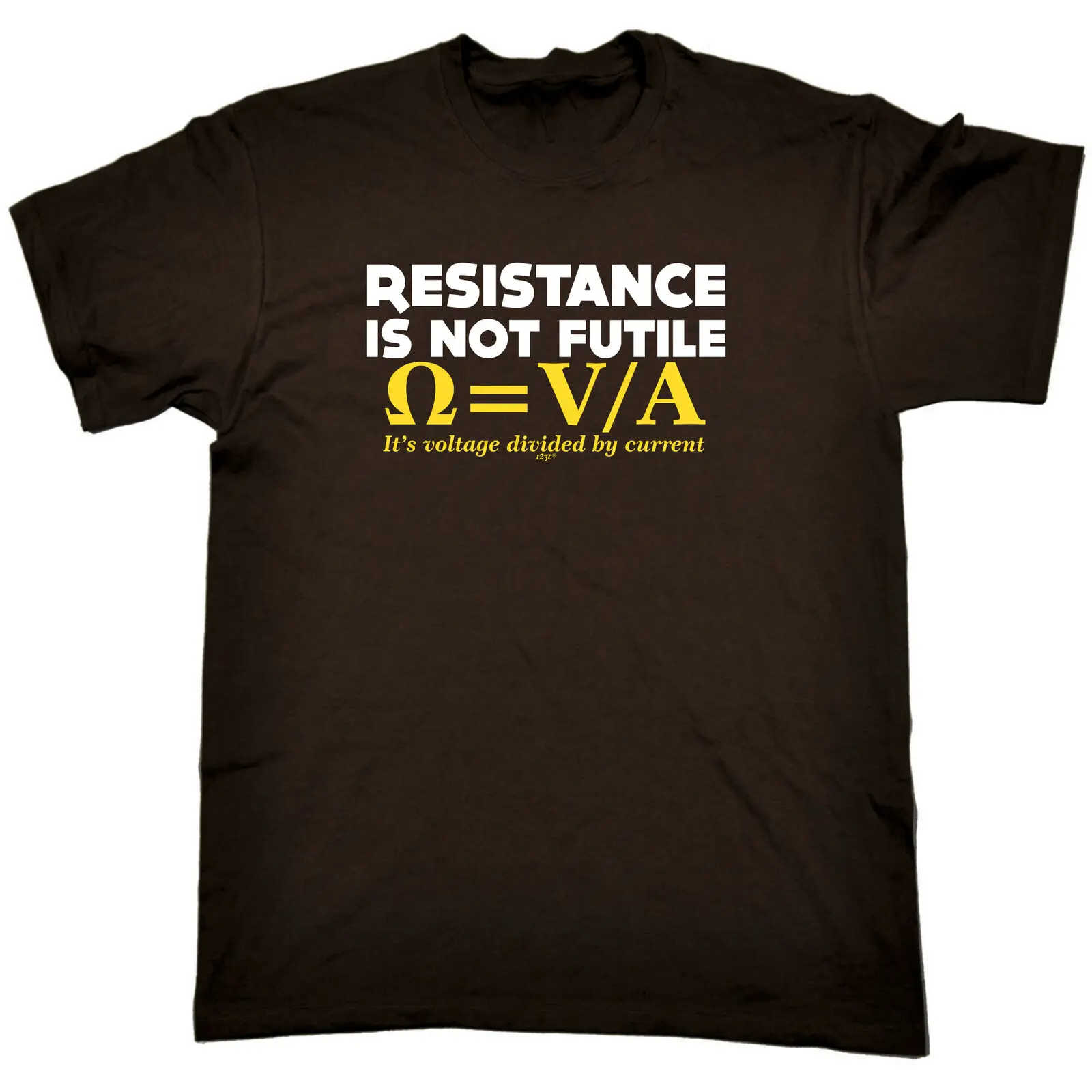 Resistance Not Is Futile Its Voltage Divide - Mens Funny Novelty T-Shirt Tshirts