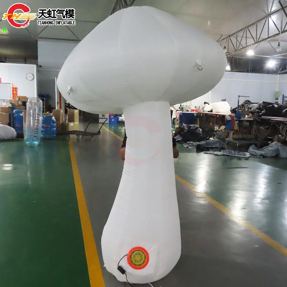 Fast Shipping Giant Inflatable Mushrooms with LED Lighting Commercial Advertising Decoration Blow Up Mushroom Models
