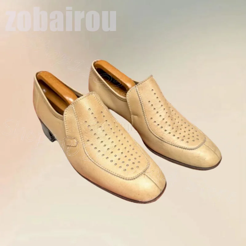 

Yellow Breathable Sewing Design Penny Loafers Fashion Slip On Men Shoes Luxurious Handmade Party Banquet Dating Men Dress Shoes