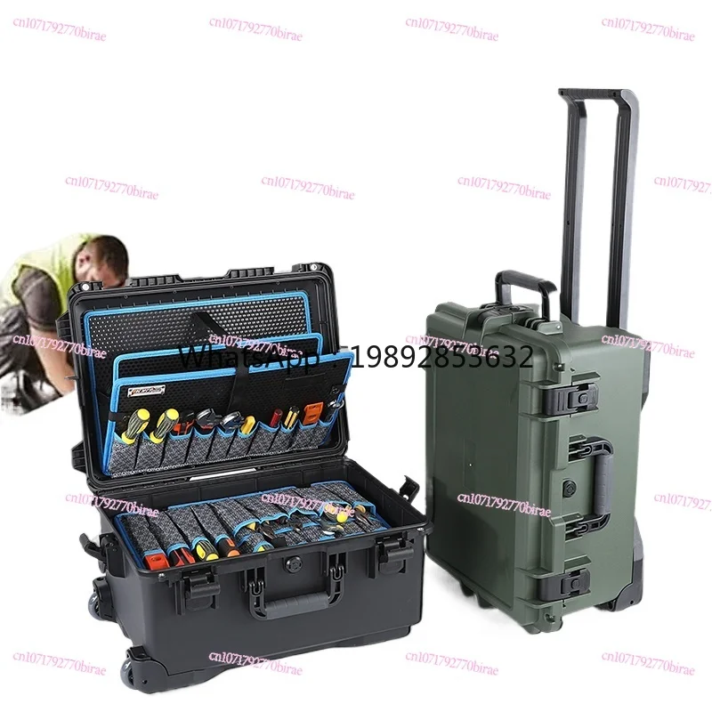 

Multifunctional Maintenance with Baffle Compartment Portable Hardware Storage Toolbox Household Tie Rod Bag Industrial Grade