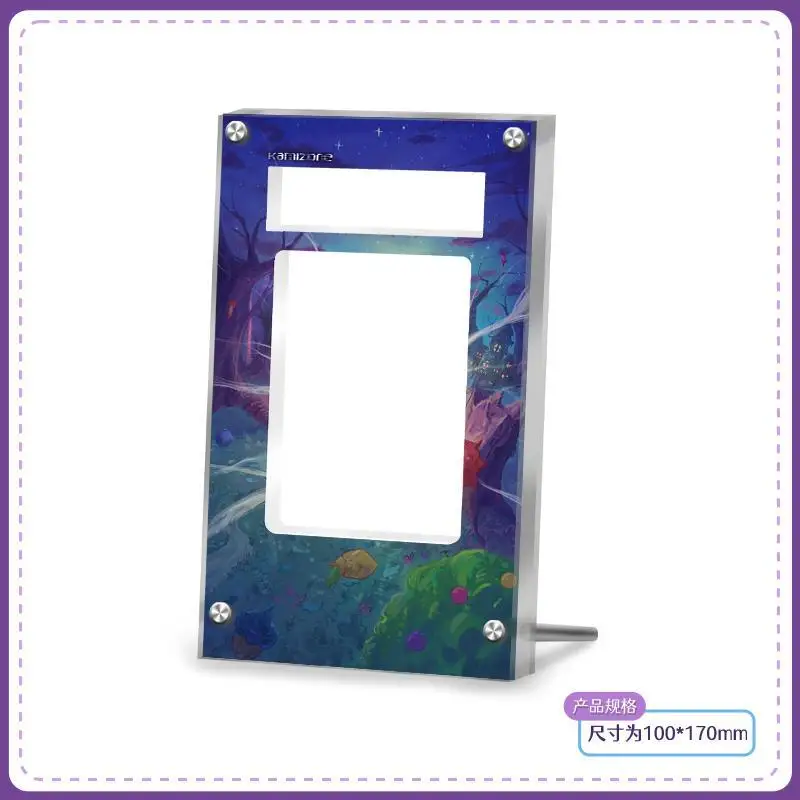 Pokemon PTCG Gengar Vmax Small Photo Frame Anime Characters Extended Painting Acrylic Card Brick Photo Frame Not Include Card