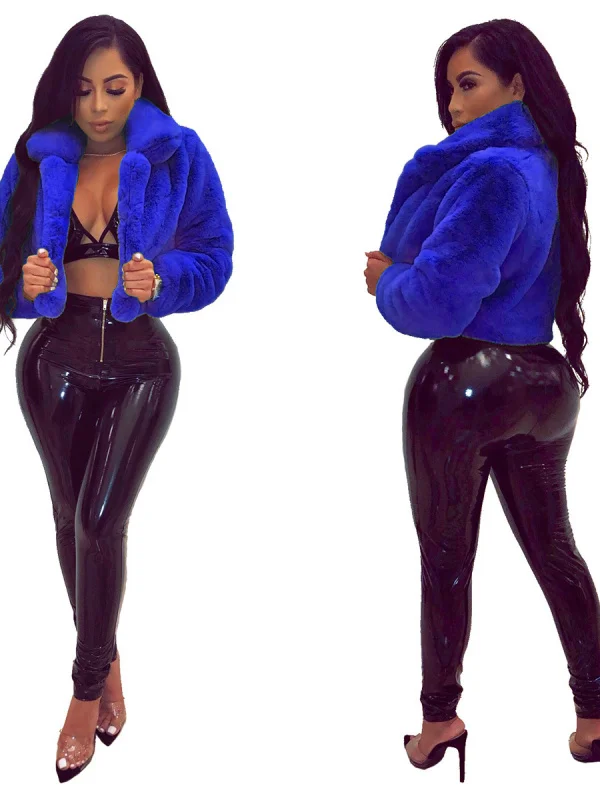 سترة فضفاضة من الفرو الاصطناعي ort Jaet ملابس خارجية مخملية واي دونهوانغ للخريف والشتاء حلوة Sle طوق طويل Sve مربع