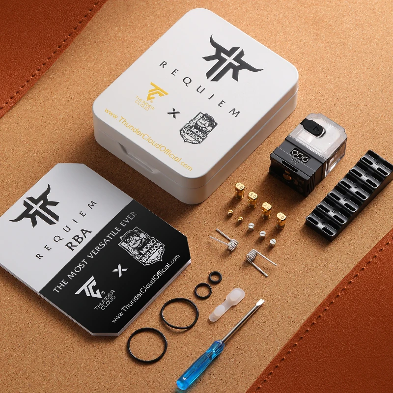 Originele Thunder Cloud X ELMONO VAPEADOR Requiem RBA Vape Verstuiver 6 ml Capaciteit Single Coil Elektronische Sigaretten Vaporizer
