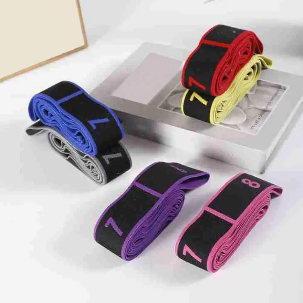 

90 см ремень для растяжки йоги с 8 петлями для пилатеса, балета, танца, гимнастики, женские тренировки, упражнения для физиотерапии, эспандер