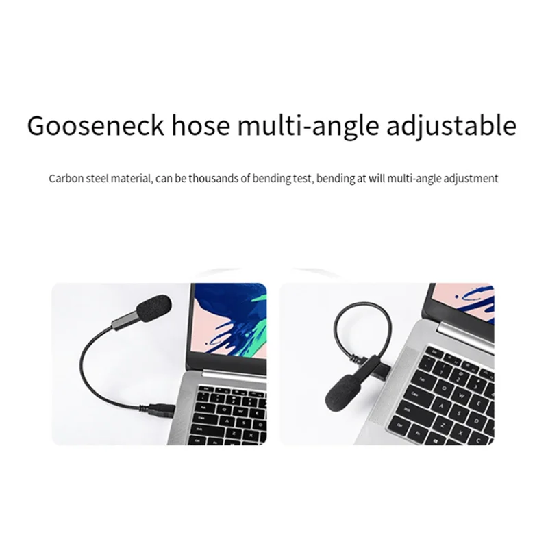 Microfono per computer USB Mini microfono portatile Microfono capacitivo cablato Microfono Karaoke per PC portatile Facile da usare