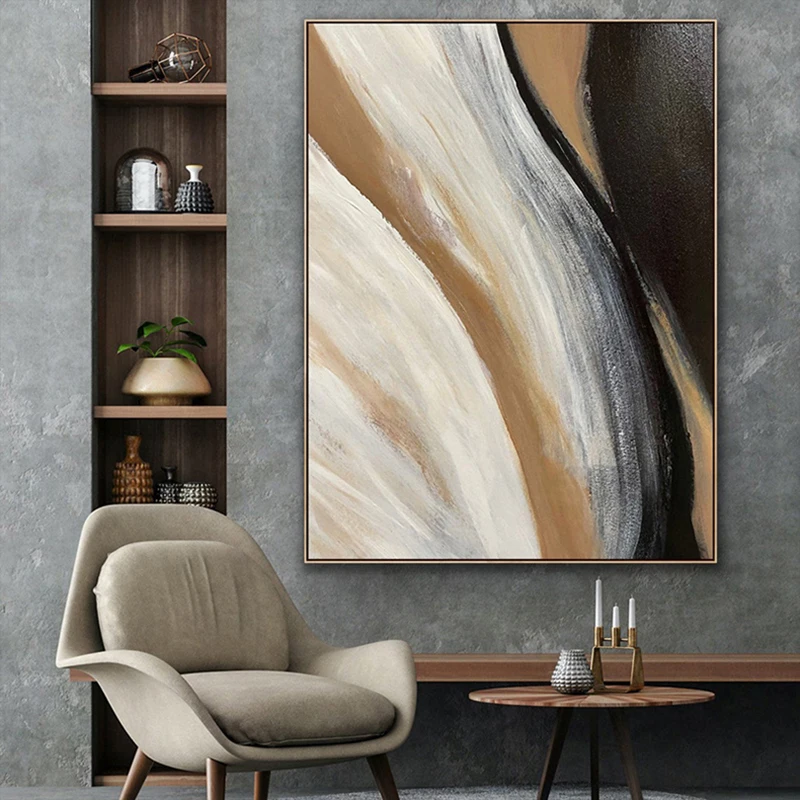 Wall Art Picture 100% Hand Painted Modern Abstract Oil Painting On Canvas For Living Room Home Decor one piece No Frame