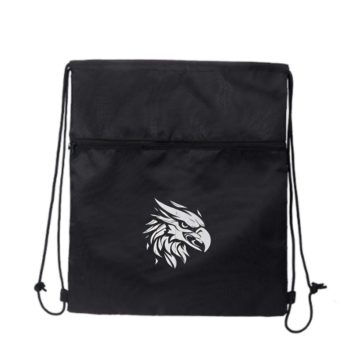 

Сумка на молнии Faint Eagle Head Graphic Streetwear на шнурке: смелые принты для городского стиля