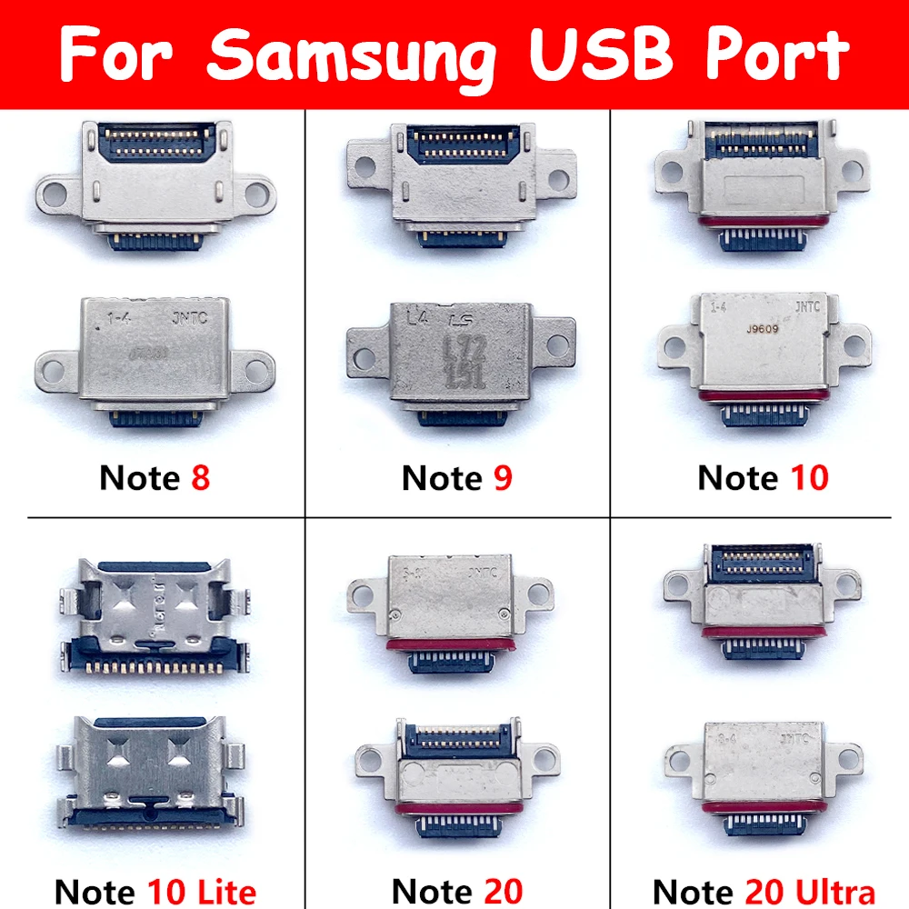 

50Pcs，Charger Micro USB Charging Port Dock Connector Socket For Samsung Note 20 Ultra 10 Lite 8 9 S21 S22 S23 S24 Ultra S23 Plus