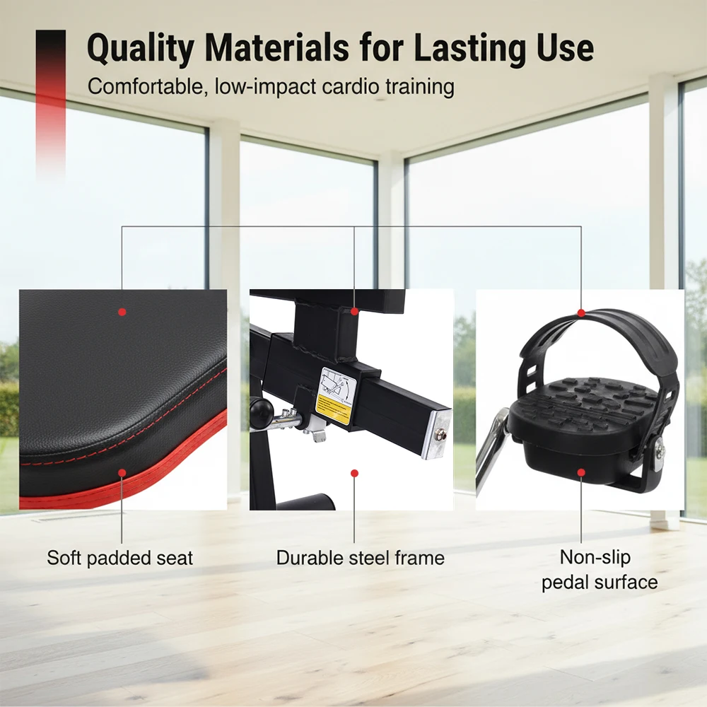 Indoor Home Use Workout Fitness Gym Equipment Body Fit Back Support Exercise Recumbent Bike