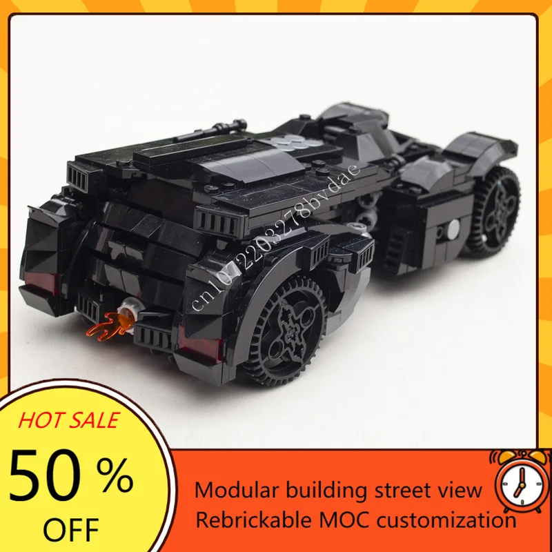 624PCS Technical Arkham Knight Batmobile UCS MOC Car Vehicle Custom Puzzle Technical DIY Set Toy For Birthday Child Holiday Gift