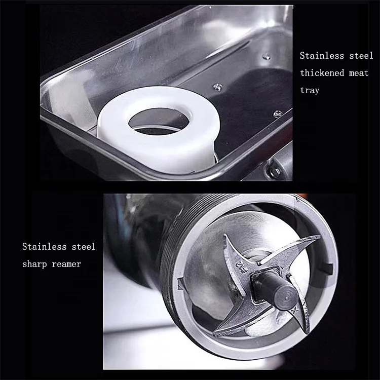 다기능 믹서 고기 연삭 기계 고기 소시지 및 야채 주방 스테인레스 스틸 고기 분쇄기 전기