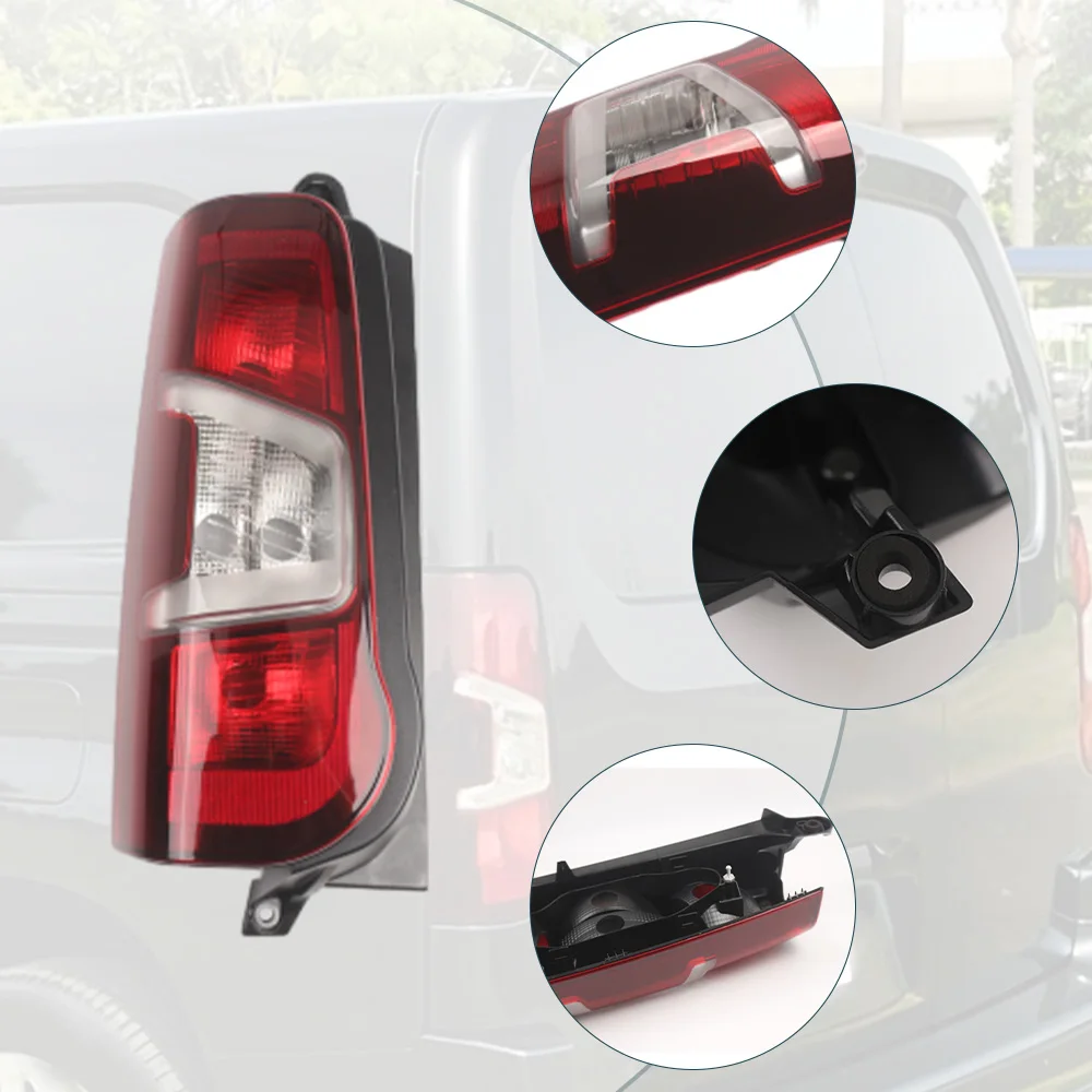 For Peugeot Partner Citroen Berlingo Vauxhall Combo 2019-2024 For Toyota Proace City Rear Tail Light Cover 9819235880 9820554880