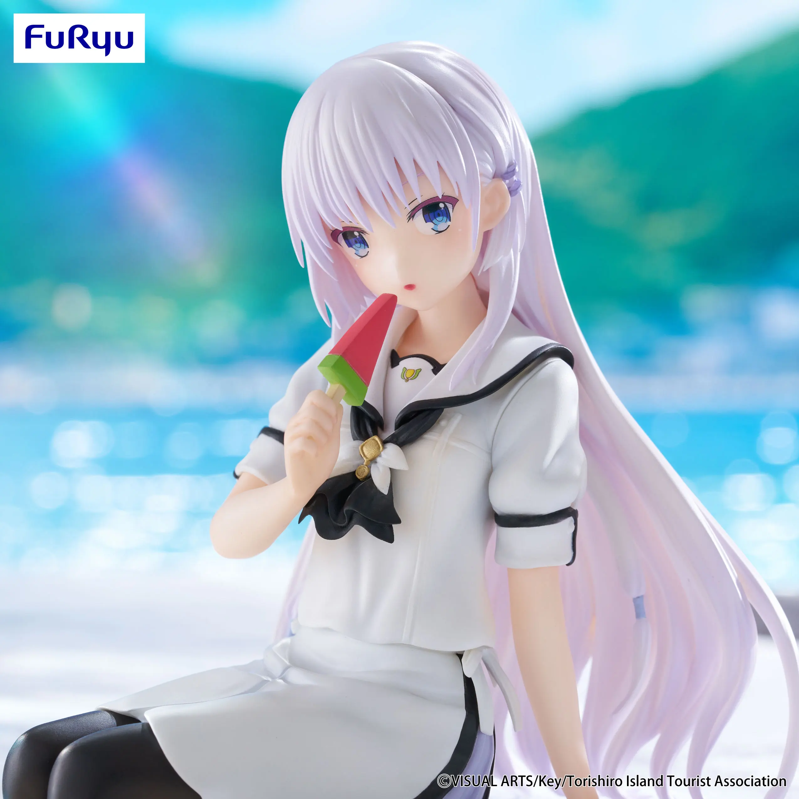 Original fúria verão bolsos cosplay naruse shiroha figura de ação traje jk uniforme escolar macarrão rolha kawaii presente natal