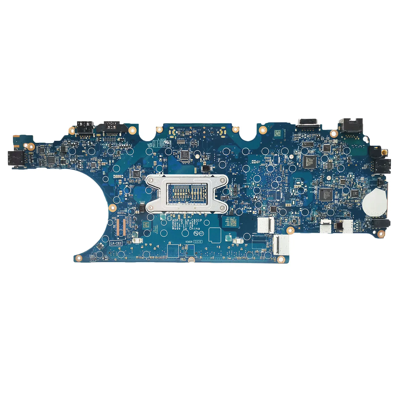 CN-02MMKG 02MMKG Notebook Mainboard For Dell Latitude E5470 Laptop Motherboard LA-C831P DDR4L With CPU I5 I7 6th Gen