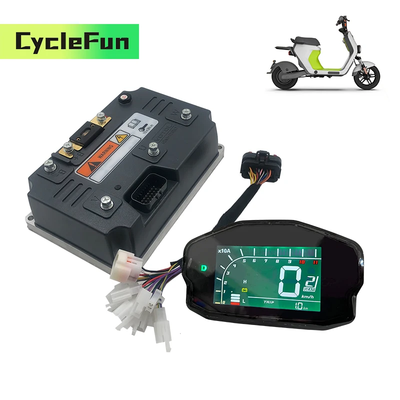 وحدة تحكم Votol EM260S 72 فولت 600A BLDC EM-260S وشاشة DKD لمحرك PMSM متوسط المحرك للدراجات النارية الكهربائية القابلة للبرمجة ATV #1