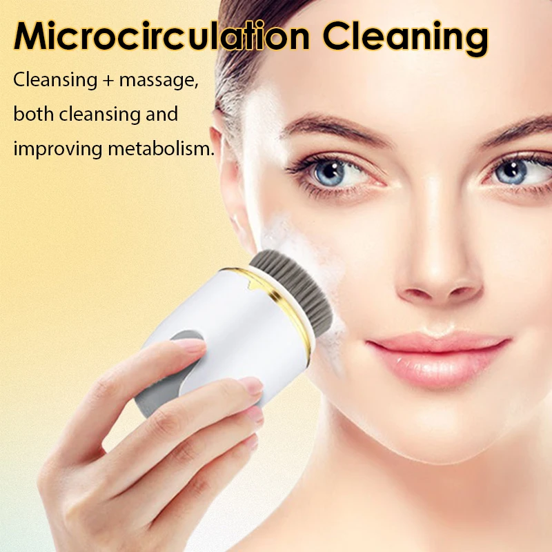 3 IN 1 Detergente viso elettrico Spazzola per la pulizia del viso Macchina per il lavaggio Spa Massaggiatore Pulizia dei punti neri Ricarica della pelle Baauty Care