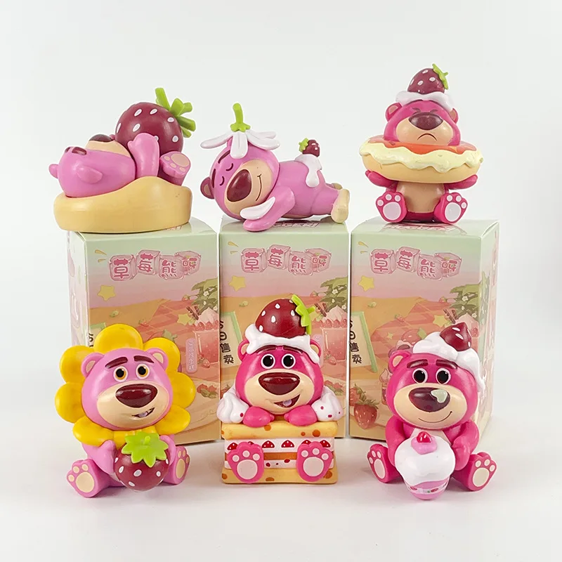 

Disney Lotso Blind Box Cartoon Toy Story Animation Peripheral Figure Model Dessert Party Series Blind Box Children Holiday Gifts