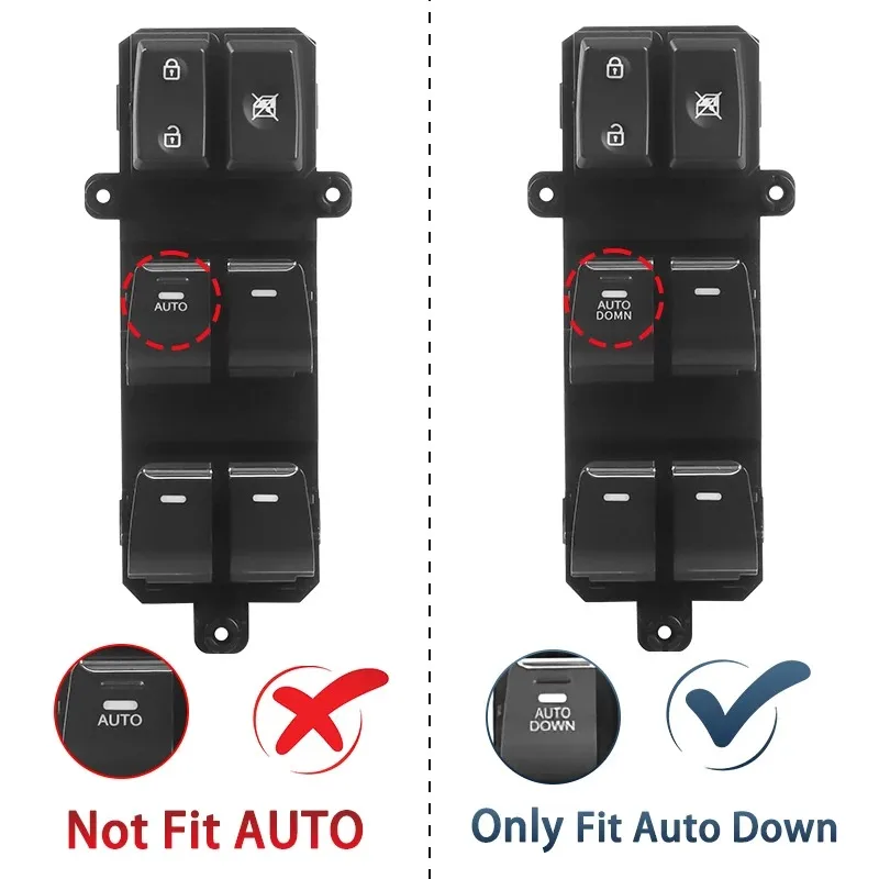 For Hyundai TUCSON 2016 2017 2018 2019 Front Left Power Window Switch Button With AUTO DOWN 93571-D3050 93570-D3050 93570-D3051