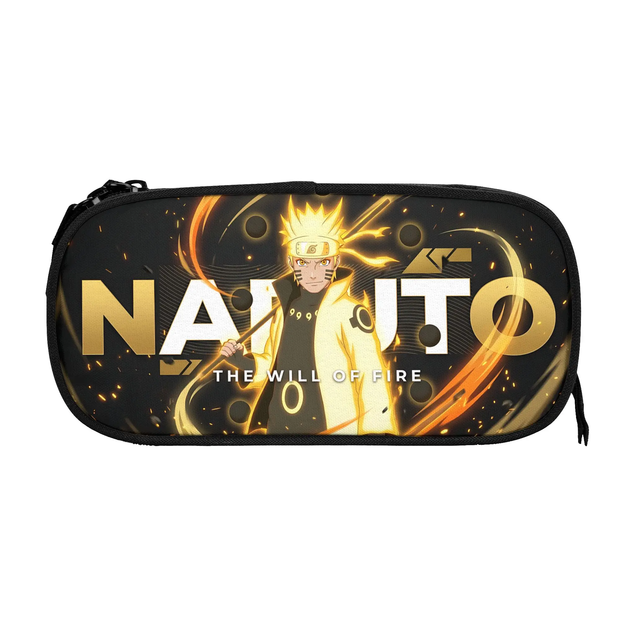Custom Naruto Anime Theme Large Capacity Bags for Child  School Pencil Bag for Boys Gilrs Kids