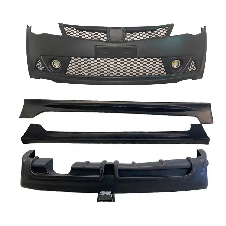 ling ABS Material RR Style Car Bumper Front Bumper Rear Diffuser Side Skirts For  CIIMO 2006-2009 Car Bodykitcustom