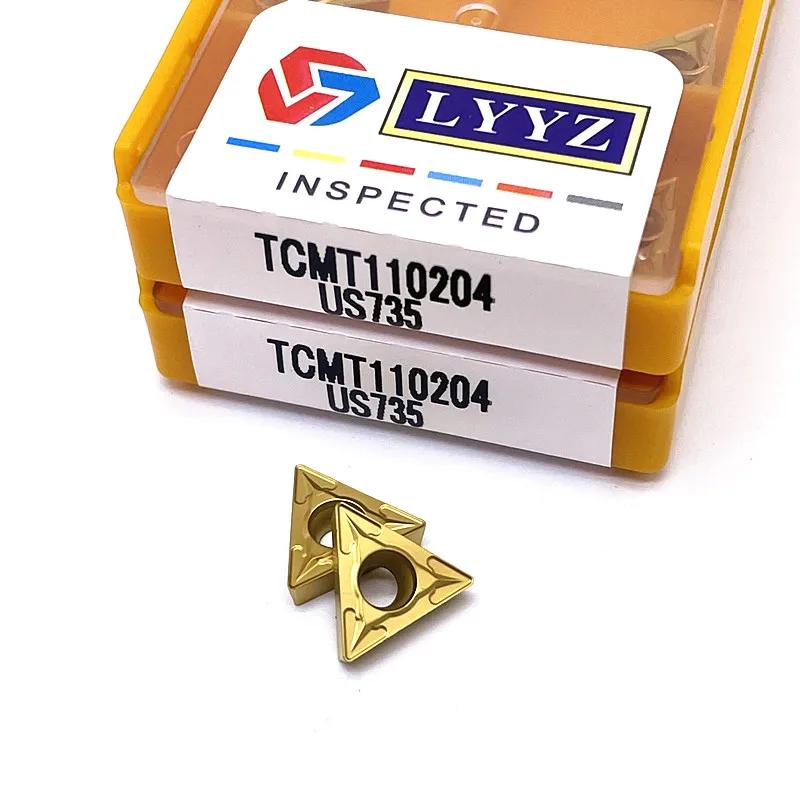 TCMT110204 LY735 LY15TF LY6020 Kim Loại Dụng Cụ Xoay Bên Ngoài Biến Dụng Cụ CNC Công Cụ Dụng Cụ Mài Dao TCMT 110204 Xay Cắt