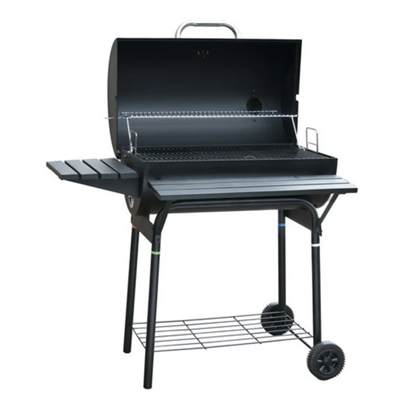 

large backyard party Garden charcoal barbecue grill smoker camping outdoor kitchen cart bbq grills trolley with side table