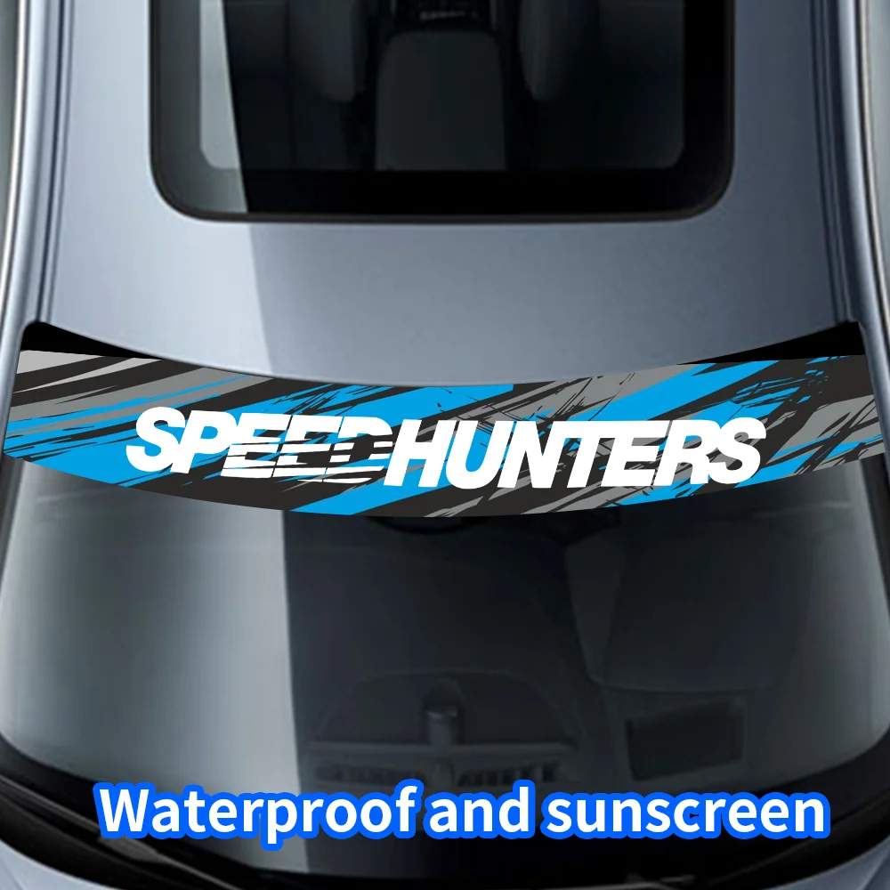 SPEED HUNTERS ظلة ملصق بارد الزجاج الأمامي والخلفي نافذة الشارات اكسسوارات السيارات مقاوم للماء واقية من الشمس الفينيل ديكور