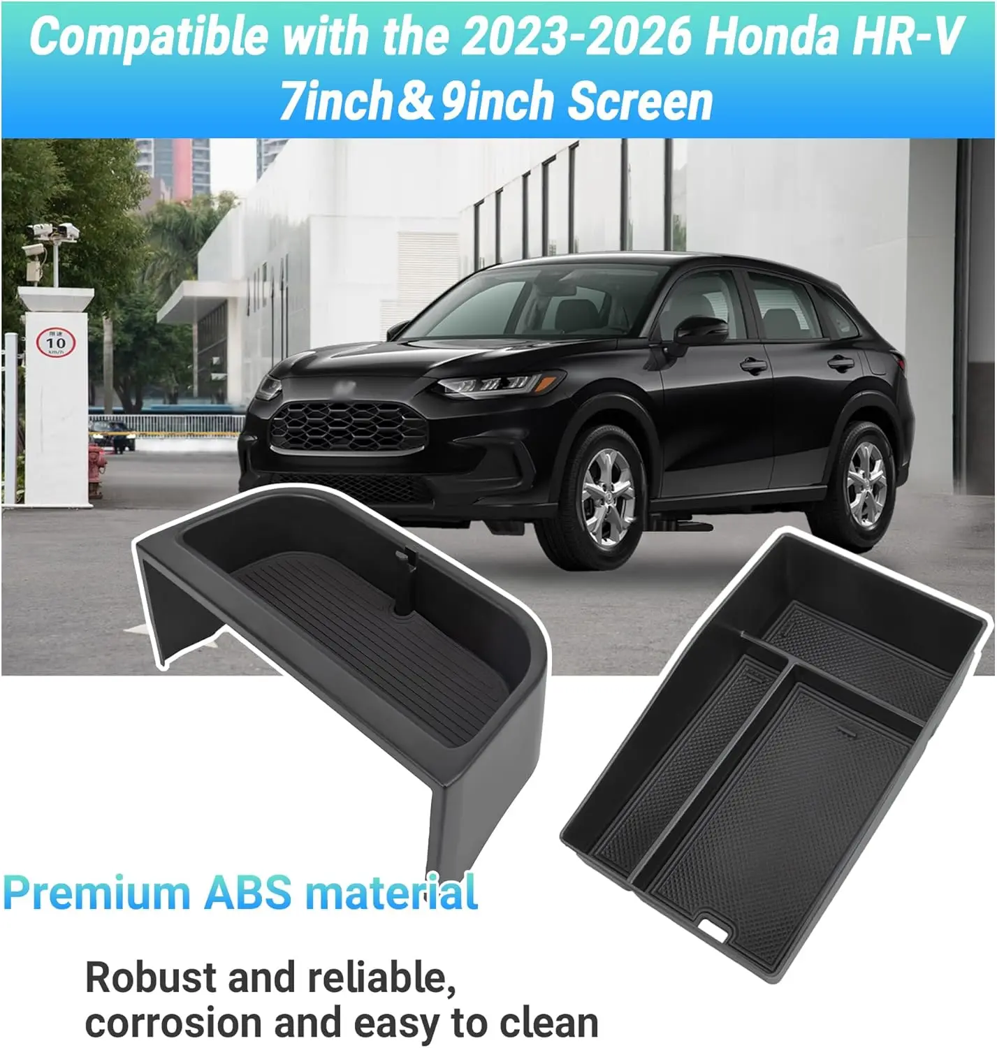 

Armrest Tray＆Dashboard Storage Organizer Box For 2023-2026 Honda HR-V Center Console Organizer For HRV 7-inch 9-inch Screen