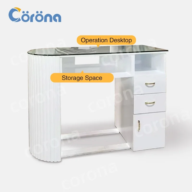 Nail Salon Manicure Table Custom Color Professional Nail Tech Table Manicure Tables with Dust Collector