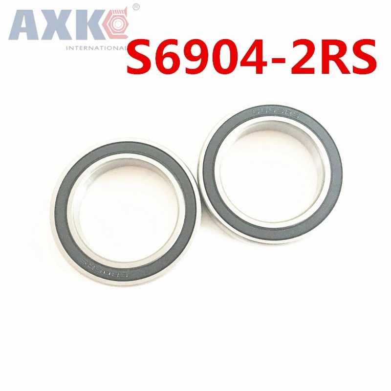 Axk 1PCS S6904-2rs Stainless Steel 440c Hybrid Ceramic Deep Groove Ball Bearing 20x37x9mm S6904-2rs Cb Abec-5