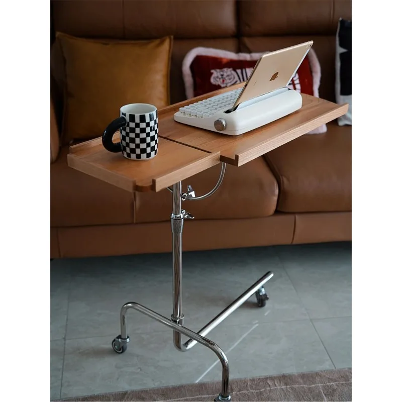 Mobile bedside table small coffee table lift cart sheet music reading bookshelf folding