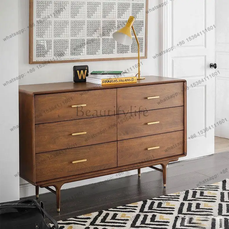 

Nordic solid wood chest of drawers living room bedroom storage drawer storage cabinet