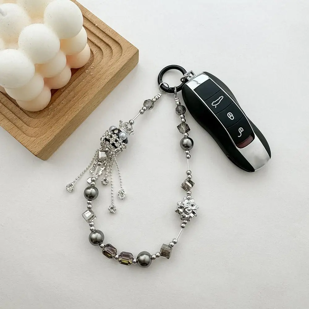 

Fashion Tassels Crystal Nepal Beaded Phone Strap Gothic Luxury Anti-Lost Phone Chain Phone Lanyard Phone Accessories