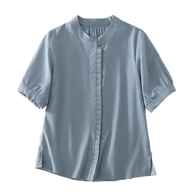 Losse katoenen linnen ort Sve irt dames houten vintage kunst groot formaat blauw irt zomer nieuwe Sle pendelen Sle