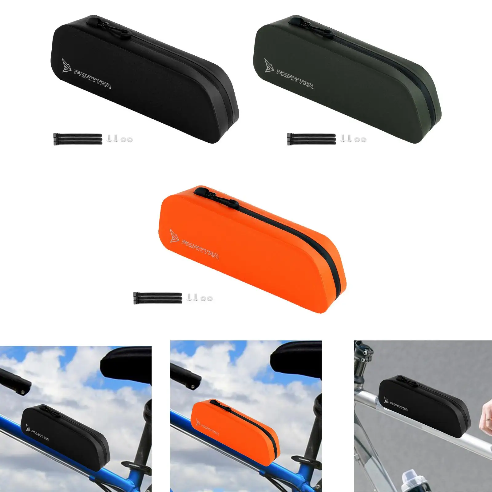 

Сумка на переднюю раму велосипеда, велосипедная сумка, многоразовая, водостойкая, простая в установке, сумка на верхнюю трубку велосипеда, сумка для аксессуаров для очков