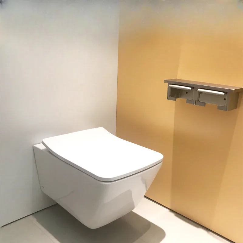 

Wall-mounted toilet, bathroom household suspended buried in wall-mounted row concealed small apartment toilet