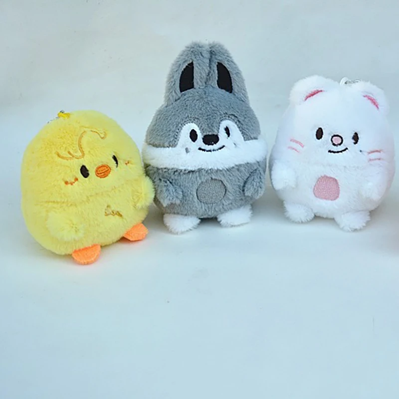 Breloczek SKZOO Stray Kids Pluszak Królik z Włosami Mini Lalka Bang Chan Felix Han Zawieszka Prezent dla Fanów