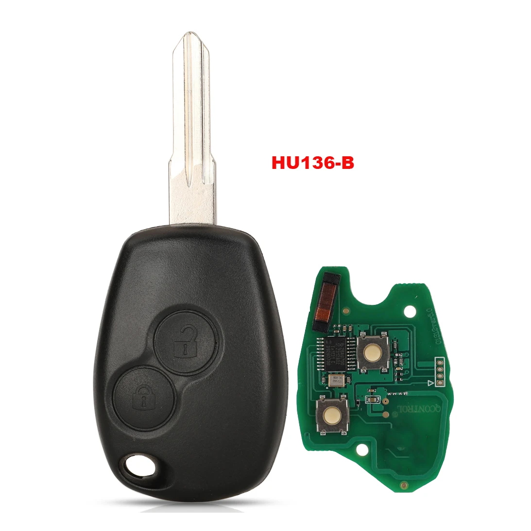 Jingyuqin 2 Tasten Remote Key Für Renault Duster Modus Clio 3 Twingo DACIA Logan Sandero Kangoo 433 MHz PCF7947/7946/4A Chip