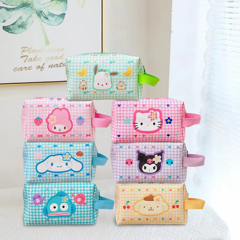 

Sanrio косметичка Kuromi Hello Kitty Kawaii My Melody аниме мультфильм сумка для путешествий большая емкость косметичка Сумка для хранения игрушек