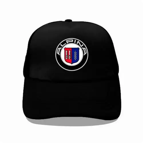Alpina Racing Trucker Hat Printed Logo Foam Mesh Baseball Cap Adjustable Unisex