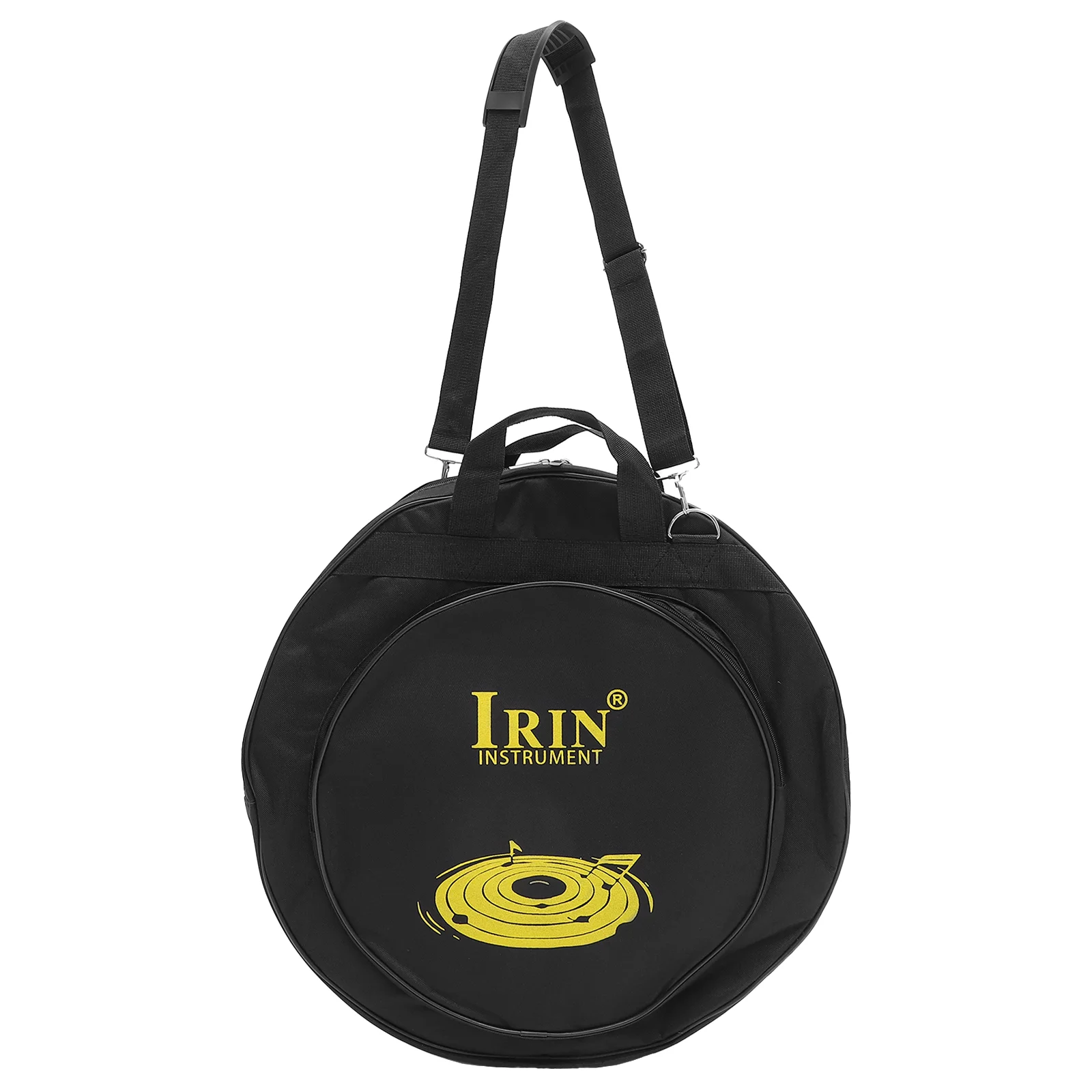 

Cymbal Bag Black Handbag Suitcase Instrument Holder with Carry Handle Sponge Round Storage Tote Bags