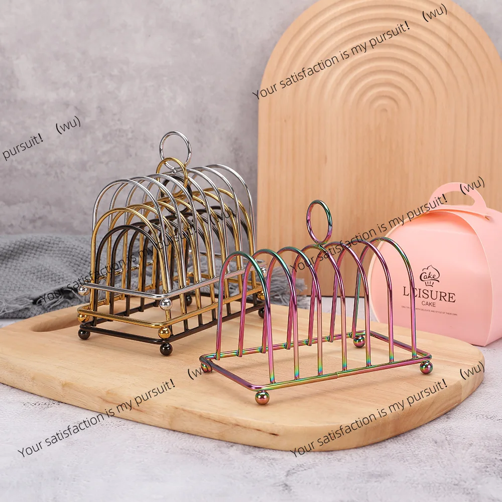 Stainless steel multi-functional rack, bread rack square bag slice display, household tools